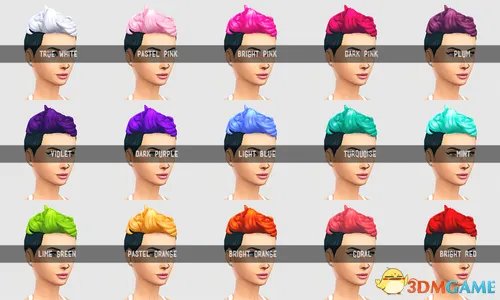模拟人生4 发型MOD合集 炫酷全系色彩发型MOD合集