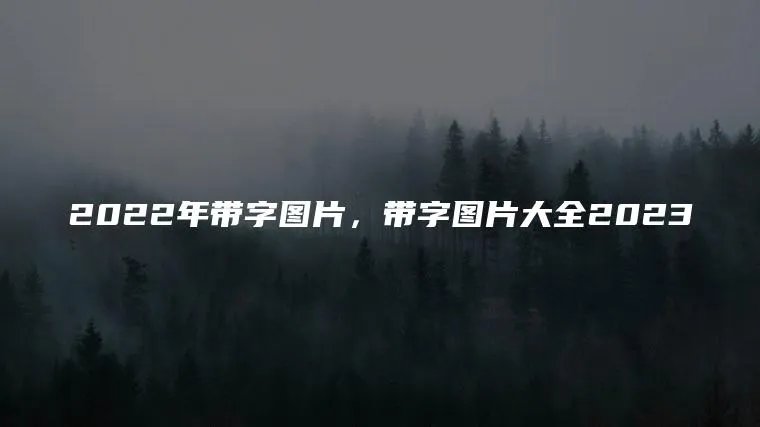 2022年带字图片，带字图片大全2023