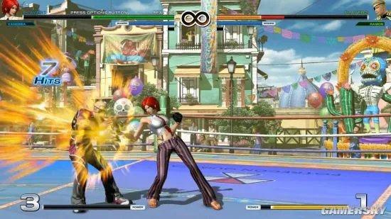 《拳皇14》温妮莎战斗演示 人妻大姐姐暴虐罗蒙