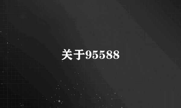 关于95588