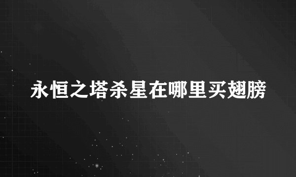 永恒之塔杀星在哪里买翅膀