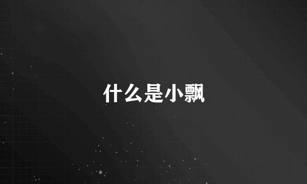 什么是小飘