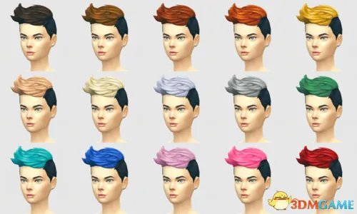 模拟人生4 发型MOD合集 炫酷全系色彩发型MOD合集