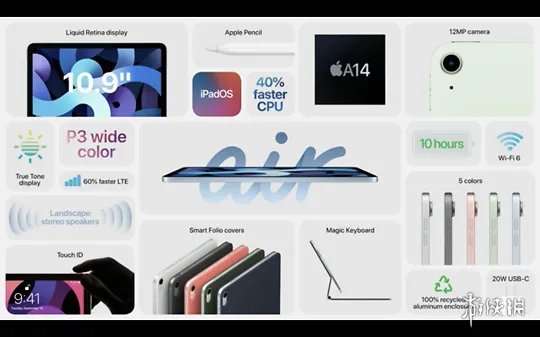 2020苹果秋季发布会:iPad Air售价599美元于下月发售