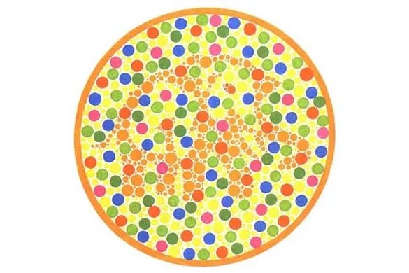 黄绿色盲测试图