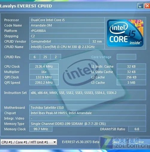 酷睿i3+ATI新独显 东芝L538时尚本评测