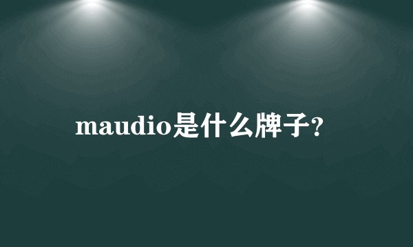 maudio是什么牌子？