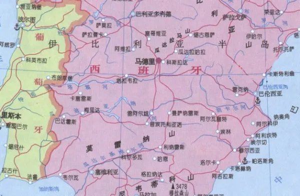 西班牙面积大约相当于中国哪个省的面积?