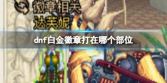 《dnf》白金徽章镶嵌部位介绍