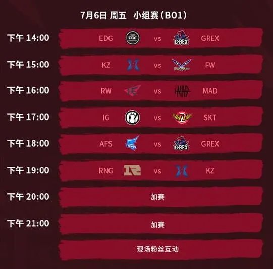 2018LOL洲际赛中国队比赛时间赛程介绍