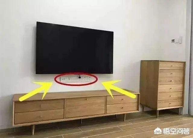 电视墙上插座该如何布置?