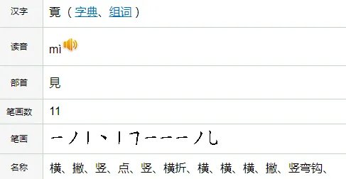 覔字代表什么意思？