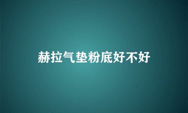 赫拉气垫粉底好不好