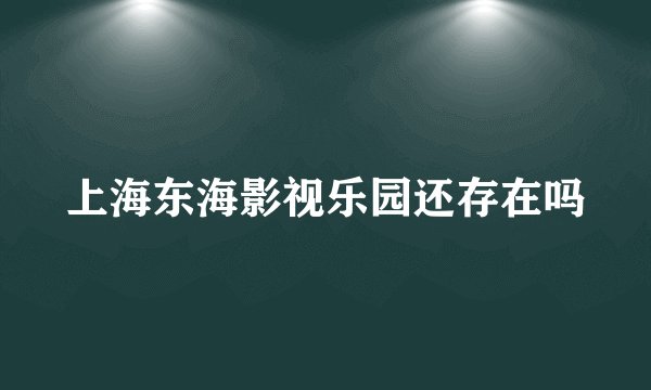 上海东海影视乐园还存在吗