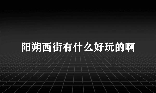 阳朔西街有什么好玩的啊