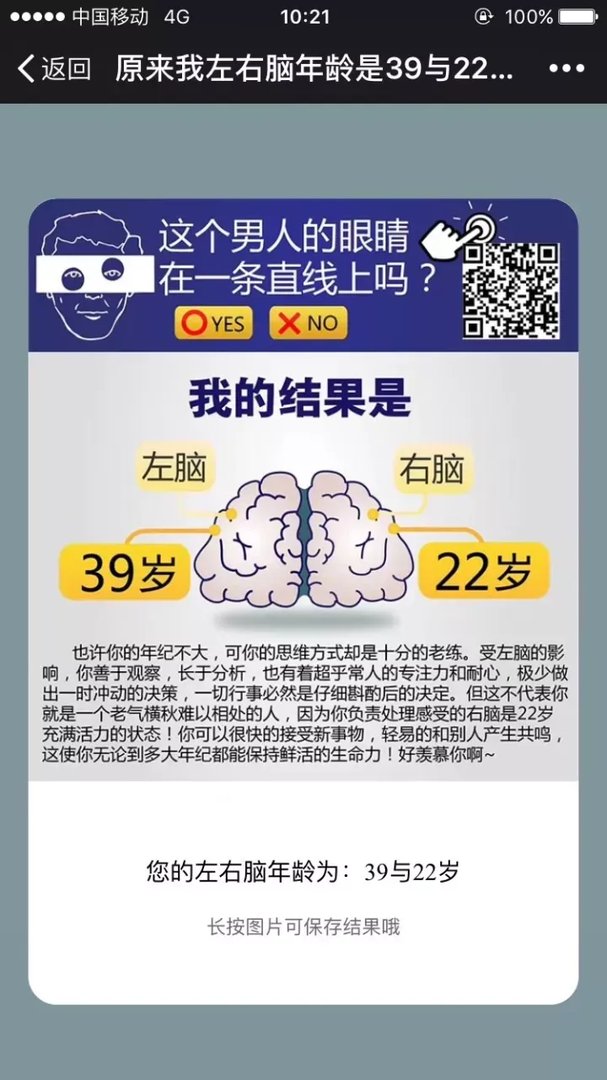刷屏的“左右脑年龄测试”原来是骗人的！左右脑理论和你想的不一样