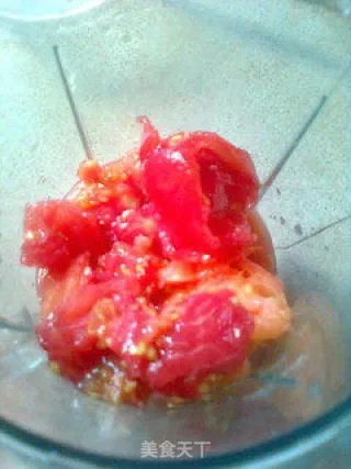 玫瑰花儿开--------冰镇番茄汁