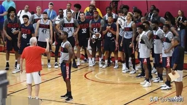 刺激！美国男篮蓝队97：78大胜白队，如何评价美国队内热身赛呢？
