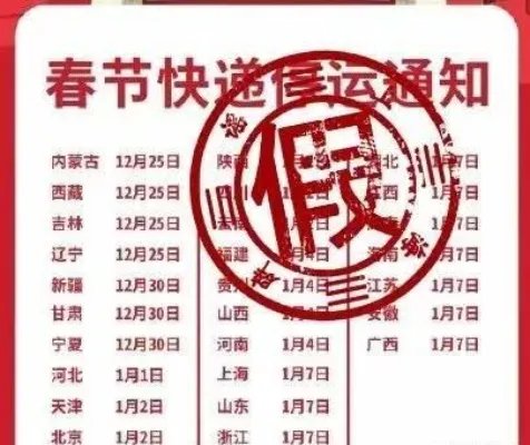 2020年快递几号停运?2020快递停运时间电商春节放假通知