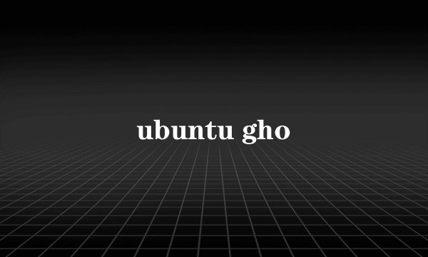 ubuntu gho