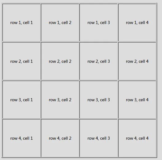 html做个表格代码
