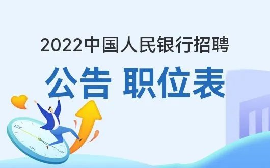 2022中国人民银行招聘时间