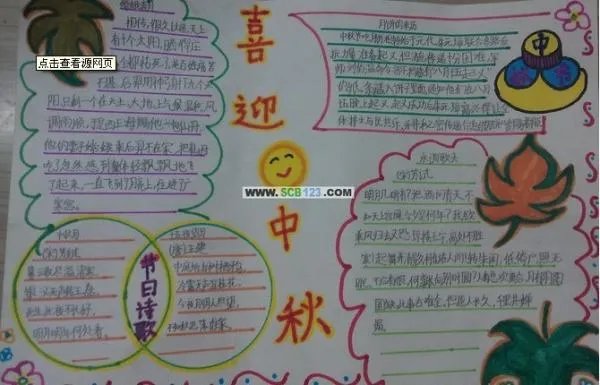 中秋节手抄报图片大全