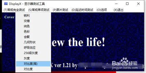 如何使用DisplayX来进行显示器的检测