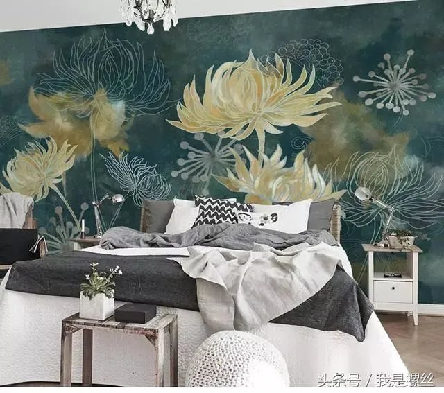 漂亮的手绘墙纸背景墙图集