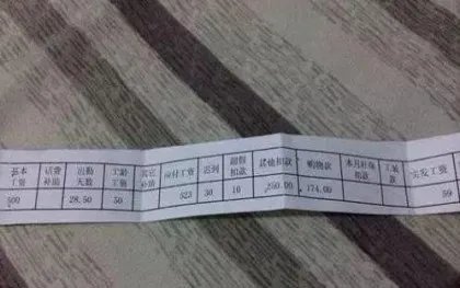 企业工资表格式