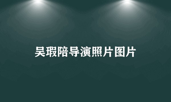 吴瑕陪导演照片图片