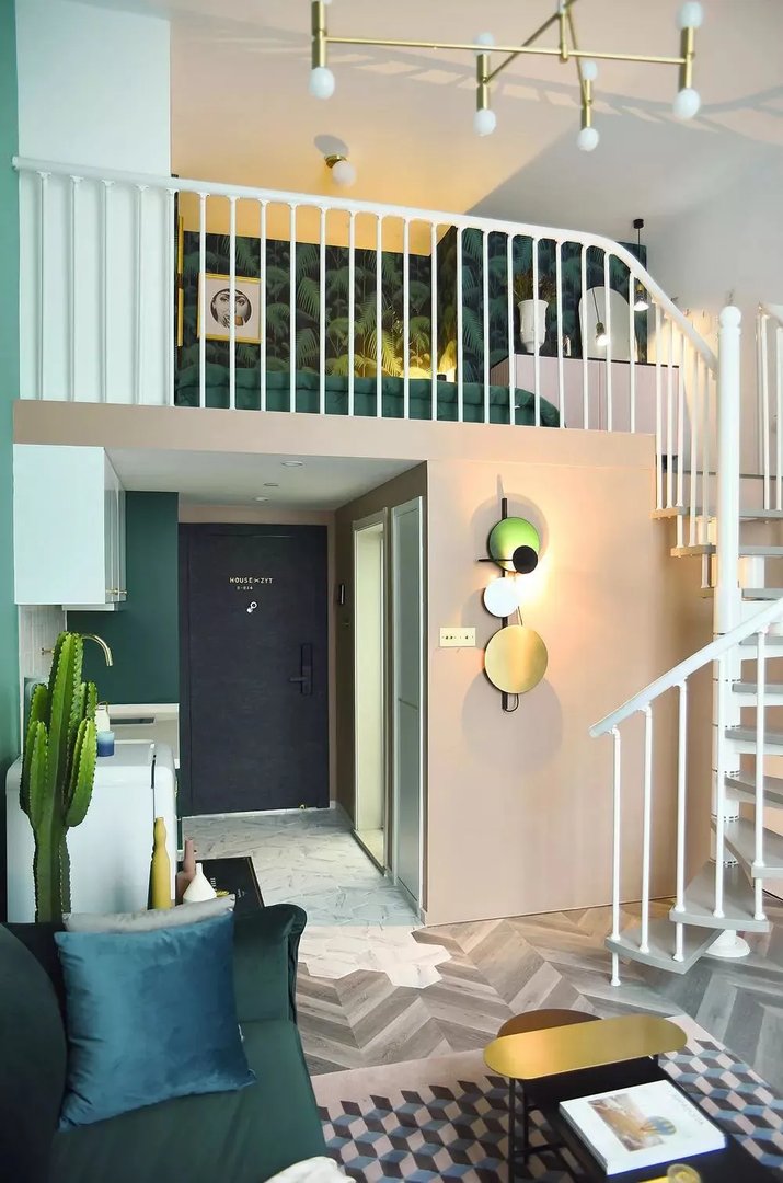 36㎡轻奢复古Loft,90后小仙女的秘密花园