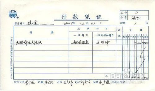 通用记账凭证样本包含什么？记账凭证样本图