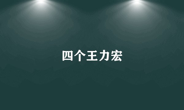 四个王力宏