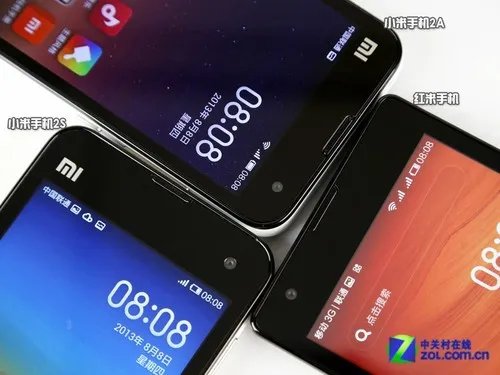 红米手机/小米手机2S/2A三机对比图赏