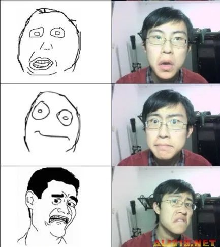 爆强表情帝!国内男女屌丝演绎真人版暴走漫画