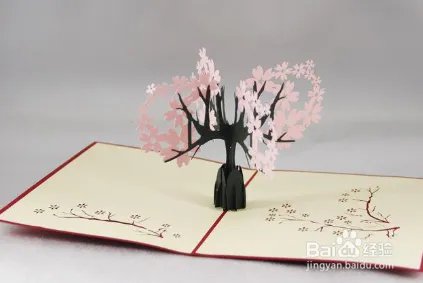 创意手工打开立体贺卡