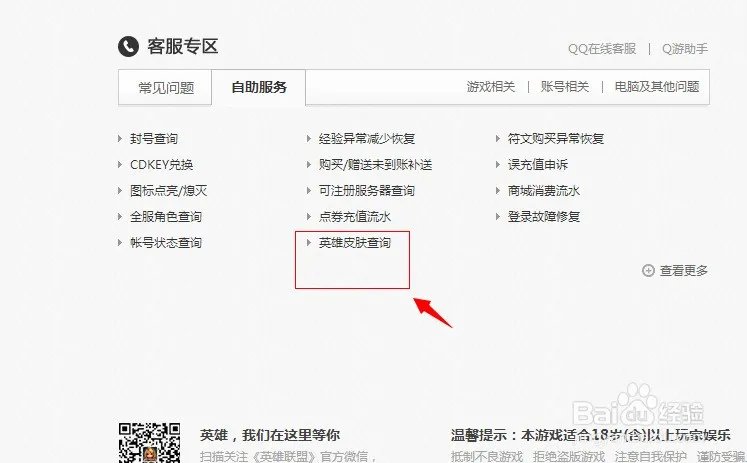 英雄联盟肿么在官网查询自己的皮肤