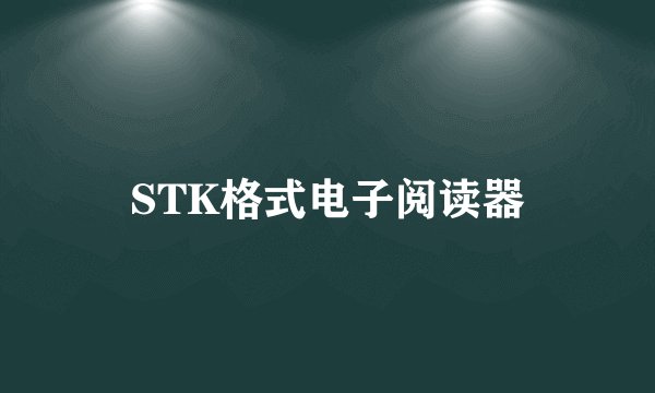 STK格式电子阅读器