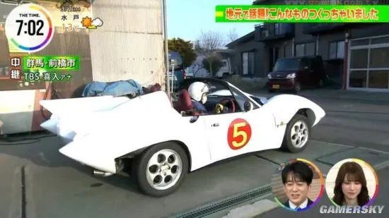 日本56岁男子打造超级赛车 完美还原动漫《马赫五号》