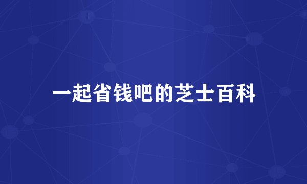 一起省钱吧的芝士百科