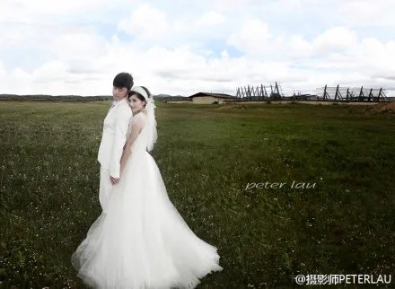 张杰和谢娜的结婚照