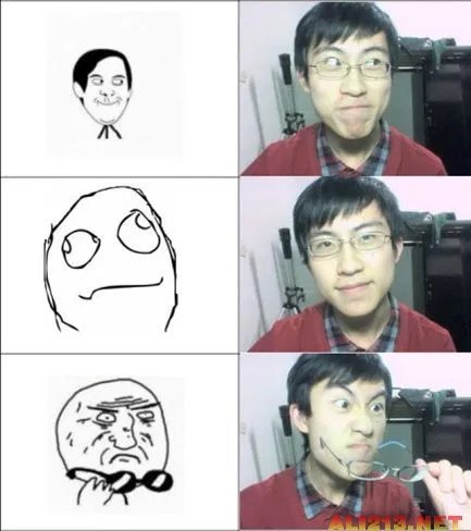 爆强表情帝!国内男女屌丝演绎真人版暴走漫画