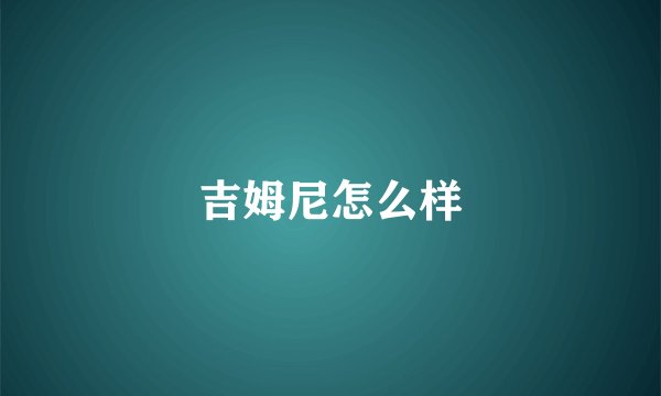 吉姆尼怎么样