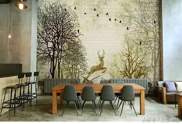 漂亮的手绘墙纸背景墙图集