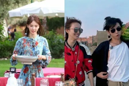 艺人金晨邓伦亲吻国外录节目不慎落马引网友热议