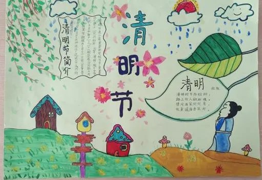 2020抗疫情清明节手抄报一等奖