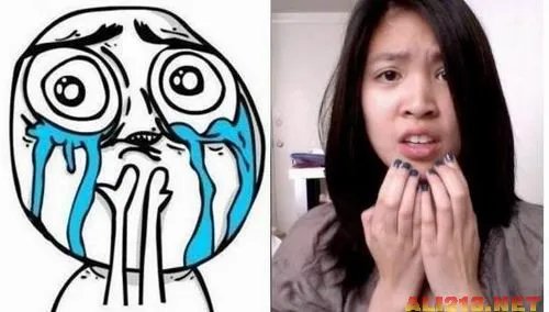 爆强表情帝!国内男女屌丝演绎真人版暴走漫画