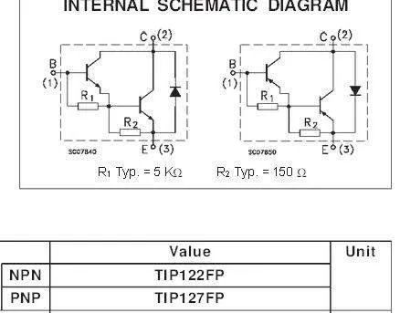 TIP122NPN型达林顿管。如下图123分别是什么极啊，在电路中怎么连接这三个极脚。