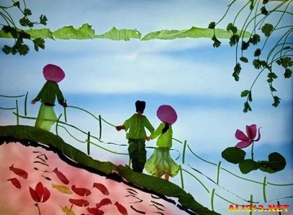 又是来拉仇恨的！民间高手用香菜拼出的西湖美景